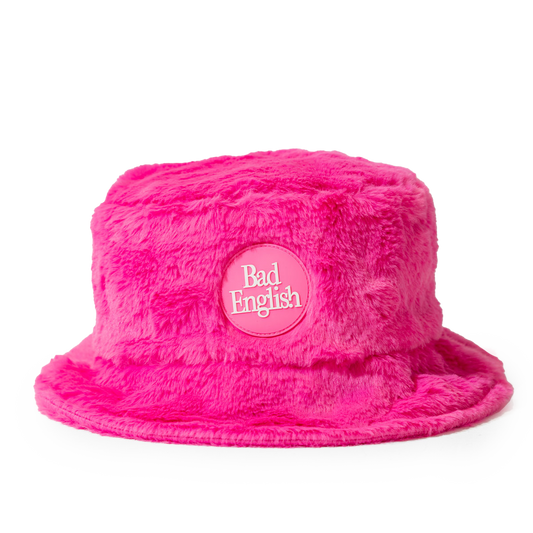 Hot Fuzz Pink Bucket Hat