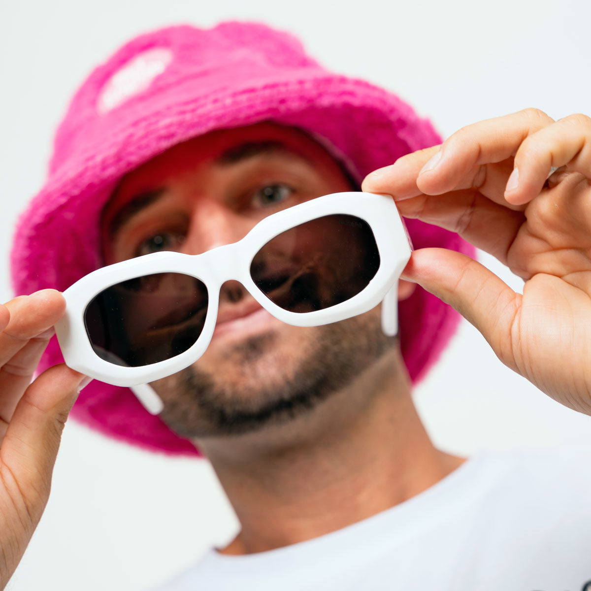 white frame goggles The OG Festival Frame